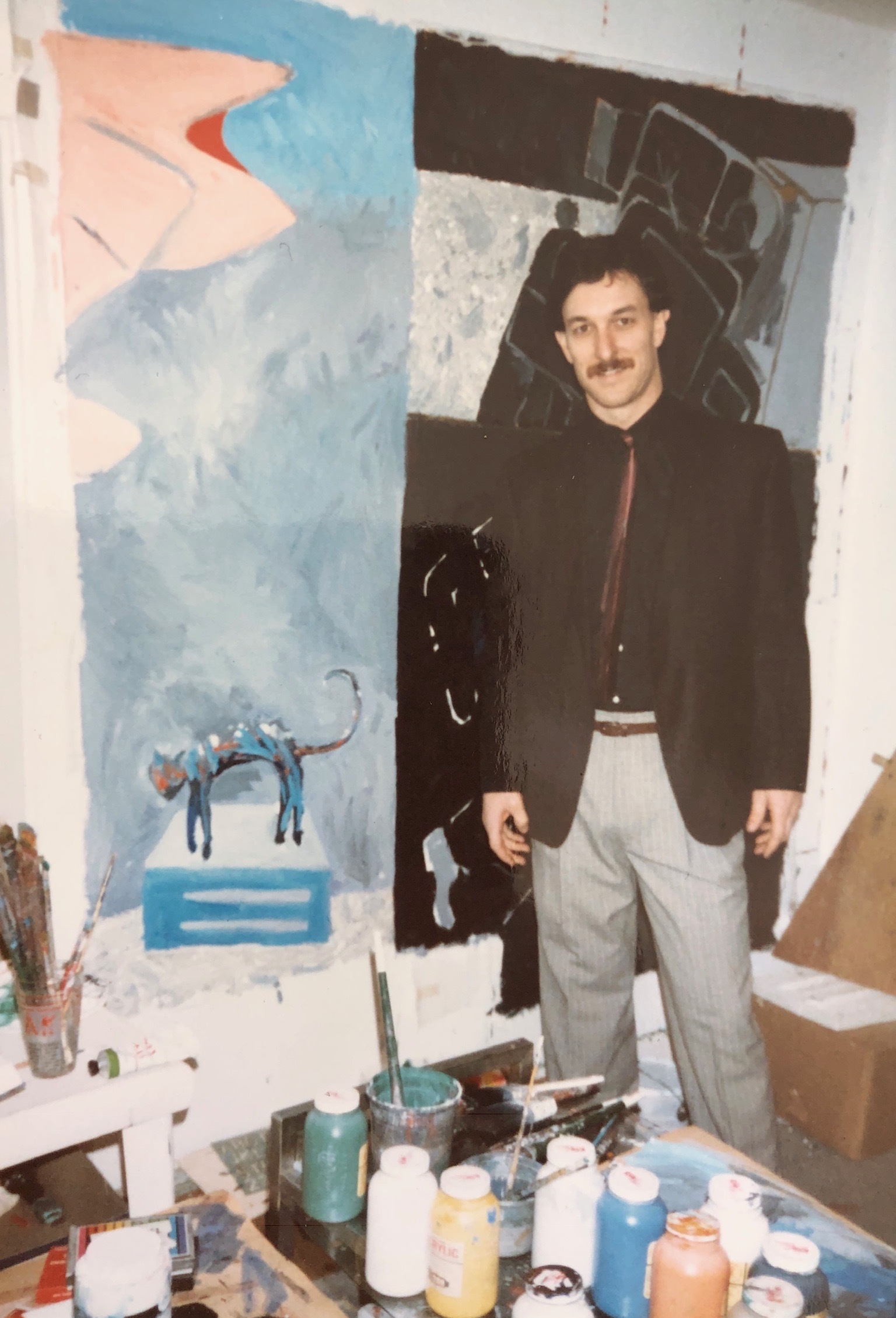 Larry McKim in his studio